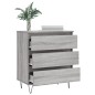 vidaXL Aparador de madera contrachapada gris Sonoma 60x35x70 cm vidaXL Aparador de madera contrachapada gris Sonoma 60x35x70 cm
