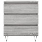 vidaXL Aparador de madera contrachapada gris Sonoma 60x35x70 cm vidaXL Aparador de madera contrachapada gris Sonoma 60x35x70 cm