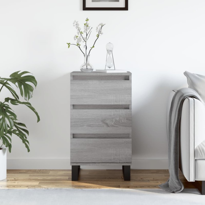 vidaXL Aparador madera de ingeniería gris Sonoma 40x35x70 cm vidaXL Aparador madera de ingeniería gris Sonoma 40x35x70 cm