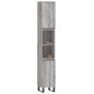 vidaXL Armario de baño madera contrachapada gris Sonoma 30x30x190 cm vidaXL Armario de baño madera contrachapada gris Sonoma 30x30x190 cm