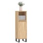 vidaXL Armario de baño madera contrachapada roble Sonoma 30x30x100 cm vidaXL Armario de baño madera contrachapada roble Sonoma 30x30x100 cm