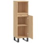 vidaXL Armario de baño madera contrachapada roble Sonoma 30x30x100 cm vidaXL Armario de baño madera contrachapada roble Sonoma 30x30x100 cm