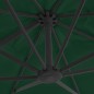 vidaXL Sombrilla voladiza con poste de aluminio verde 400x300 cm vidaXL Sombrilla voladiza con poste de aluminio verde 400x300 cm