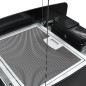 vidaXL Campana extractora colgante táctil LCD vidrio templado