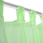 2 Cortinas verdes transparentes 140 x 225 cm 2 Cortinas verdes transparentes 140 x 225 cm