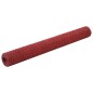 vidaXL Alambrada de gallinero acero revestimiento PVC rojo 25x1,2 m vidaXL Alambrada de gallinero acero revestimiento PVC rojo 25x1,2 m