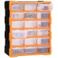 vidaXL Organizador multicajones con 18 cajones intermedios 38x16x47 cm vidaXL Organizador multicajones con 18 cajones intermedios 38x16x47 cm