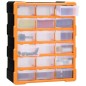 vidaXL Organizador multicajones con 18 cajones intermedios 38x16x47 cm vidaXL Organizador multicajones con 18 cajones intermedios 38x16x47 cm