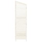 vidaXL Cobertizo de jardín madera maciza abeto blanco 102x52x174,5cm