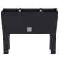 vidaXL Arriate de jardín PP ratán gris antracita 60x25x46 cm vidaXL Arriate de jardín PP ratán gris antracita 60x25x46 cm