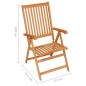 vidaXL Sillas de jardín 2 uds con cojines beige madera maciza de teca vidaXL Sillas de jardín 2 uds con cojines beige madera maciza de teca