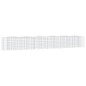 vidaXL Arriate de gaviones forma arco hierro galvanizado 600x50x100cm vidaXL Arriate de gaviones forma arco hierro galvanizado 600x50x100cm