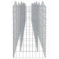 vidaXL Arriate de gaviones forma arco hierro galvanizado 600x50x100cm vidaXL Arriate de gaviones forma arco hierro galvanizado 600x50x100cm