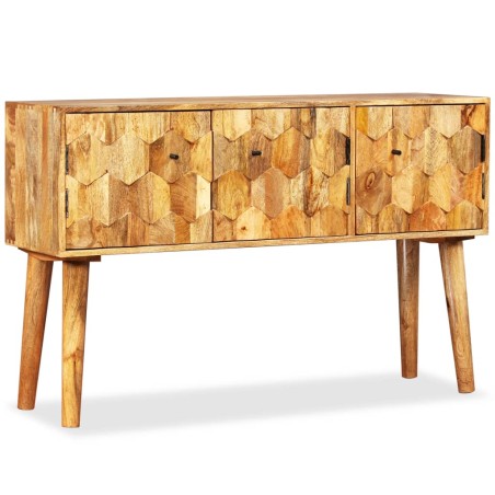 vidaXL Aparador de madera de mango maciza 118x35x75 cm