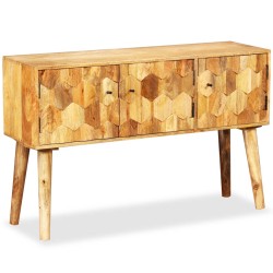 vidaXL Aparador de madera de mango maciza 118x35x75 cm