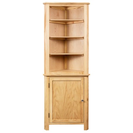 vidaXL Armario de esquina de madera maciza de roble 59x36x180 cm