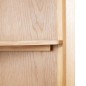vidaXL Armario de esquina de madera maciza de roble 59x36x180 cm