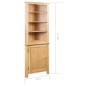 vidaXL Armario de esquina de madera maciza de roble 59x36x180 cm