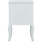 vidaXL Mesita de noche de MDF blanca y gris 43x32x65 cm vidaXL Mesita de noche de MDF blanca y gris 43x32x65 cm