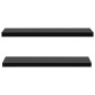 vidaXL Estantes flotantes de pared 2 unidades negro 120x20x3,8 cm vidaXL Estantes flotantes de pared 2 unidades negro 120x20x3,8 cm