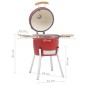 vidaXL Barbacoa ahumadora Kamado de cerámica 81 cm vidaXL Barbacoa ahumadora Kamado de cerámica 81 cm