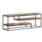 vidaXL Mueble para TV de madera maciza reciclada 130x30x45 cm