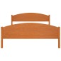 vidaXL Estructura de cama madera maciza pino marrón miel 140x200 cm vidaXL Estructura de cama madera maciza pino marrón miel 140x200 cm