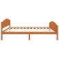 vidaXL Estructura de cama madera maciza pino marrón miel 140x200 cm vidaXL Estructura de cama madera maciza pino marrón miel 140x200 cm