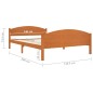 vidaXL Estructura de cama madera maciza pino marrón miel 140x200 cm vidaXL Estructura de cama madera maciza pino marrón miel 140x200 cm