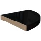 vidaXL Estantes flotantes esquina 4 uds MDF negro brillo 35x35x3,8 cm vidaXL Estantes flotantes esquina 4 uds MDF negro brillo 35x35x3,8 cm