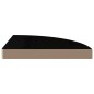 vidaXL Estantes flotantes esquina 4 uds MDF negro brillo 35x35x3,8 cm vidaXL Estantes flotantes esquina 4 uds MDF negro brillo 35x35x3,8 cm