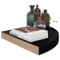 vidaXL Estantes flotantes esquina 4 uds MDF negro brillo 35x35x3,8 cm vidaXL Estantes flotantes esquina 4 uds MDF negro brillo 35x35x3,8 cm