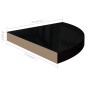 vidaXL Estantes flotantes esquina 4 uds MDF negro brillo 35x35x3,8 cm vidaXL Estantes flotantes esquina 4 uds MDF negro brillo 35x35x3,8 cm