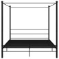 vidaXL Estructura de cama con dosel metal negro 200x200 cm vidaXL Estructura de cama con dosel metal negro 200x200 cm