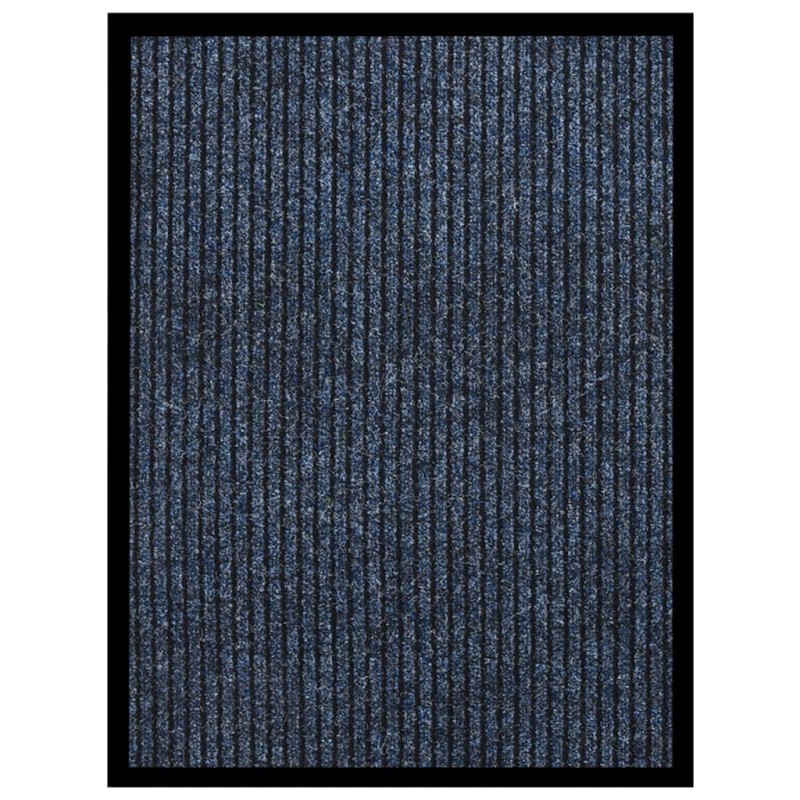 vidaXL Felpudo de rayas azul 60x80 cm vidaXL Felpudo de rayas azul 60x80 cm