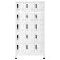 vidaXL Taquilla de acero blanco 90x40x180 cm vidaXL Taquilla de acero blanco 90x40x180 cm