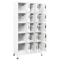 vidaXL Taquilla de acero blanco 90x40x180 cm vidaXL Taquilla de acero blanco 90x40x180 cm