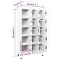 vidaXL Taquilla de acero blanco 90x40x180 cm vidaXL Taquilla de acero blanco 90x40x180 cm