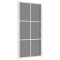 vidaXL Puerta interior vidrio EGS y aluminio blanco 102,5x201,5 cm vidaXL Puerta interior vidrio EGS y aluminio blanco 102,5x201,5 cm