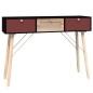 vidaXL Mesa consola con cajones madera contrachapada 105x30x75 cm vidaXL Mesa consola con cajones madera contrachapada 105x30x75 cm
