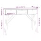 vidaXL Mesa consola con cajones madera contrachapada 105x30x75 cm vidaXL Mesa consola con cajones madera contrachapada 105x30x75 cm