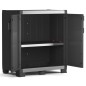Keter Armario bajo de almacenamiento Garage XL negro y plateado 99 cm Keter Armario bajo de almacenamiento Garage XL negro y plateado 99 cm