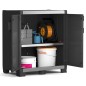 Keter Armario bajo de almacenamiento Garage XL negro y plateado 99 cm Keter Armario bajo de almacenamiento Garage XL negro y plateado 99 cm