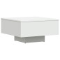 vidaXL Mesa de centro madera contrachapada blanco 60x60x31,5 cm vidaXL Mesa de centro madera contrachapada blanco 60x60x31,5 cm