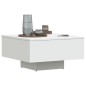 vidaXL Mesa de centro madera contrachapada blanco 60x60x31,5 cm vidaXL Mesa de centro madera contrachapada blanco 60x60x31,5 cm