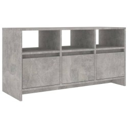 vidaXL Mueble de TV madera contrachapada gris hormigón 102x37,5x52,5cm