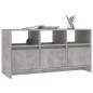 vidaXL Mueble de TV madera contrachapada gris hormigón 102x37,5x52,5cm