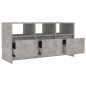 vidaXL Mueble de TV madera contrachapada gris hormigón 102x37,5x52,5cm