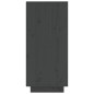 vidaXL Aparador de madera maciza de pino gris 60x34x75 cm