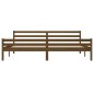 vidaXL Estructura de cama madera maciza marrón miel 200x200 cm